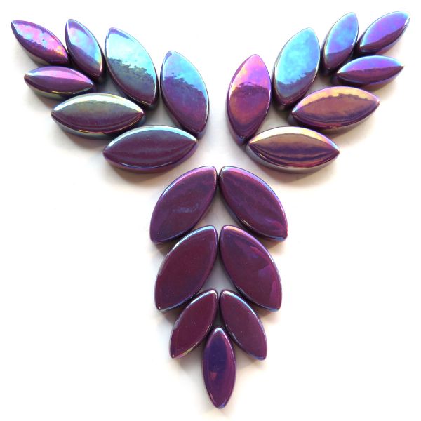 Glass Petals Iridised - Grape