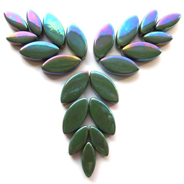 Glass Petals Iridised - Cypress