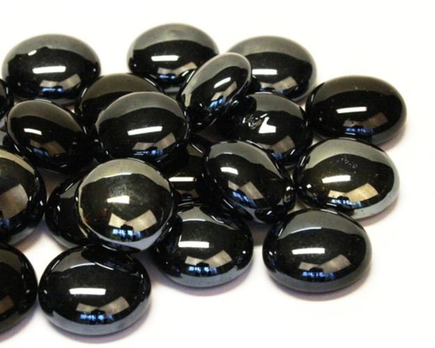 Glass Nuggets - Black Opalescent