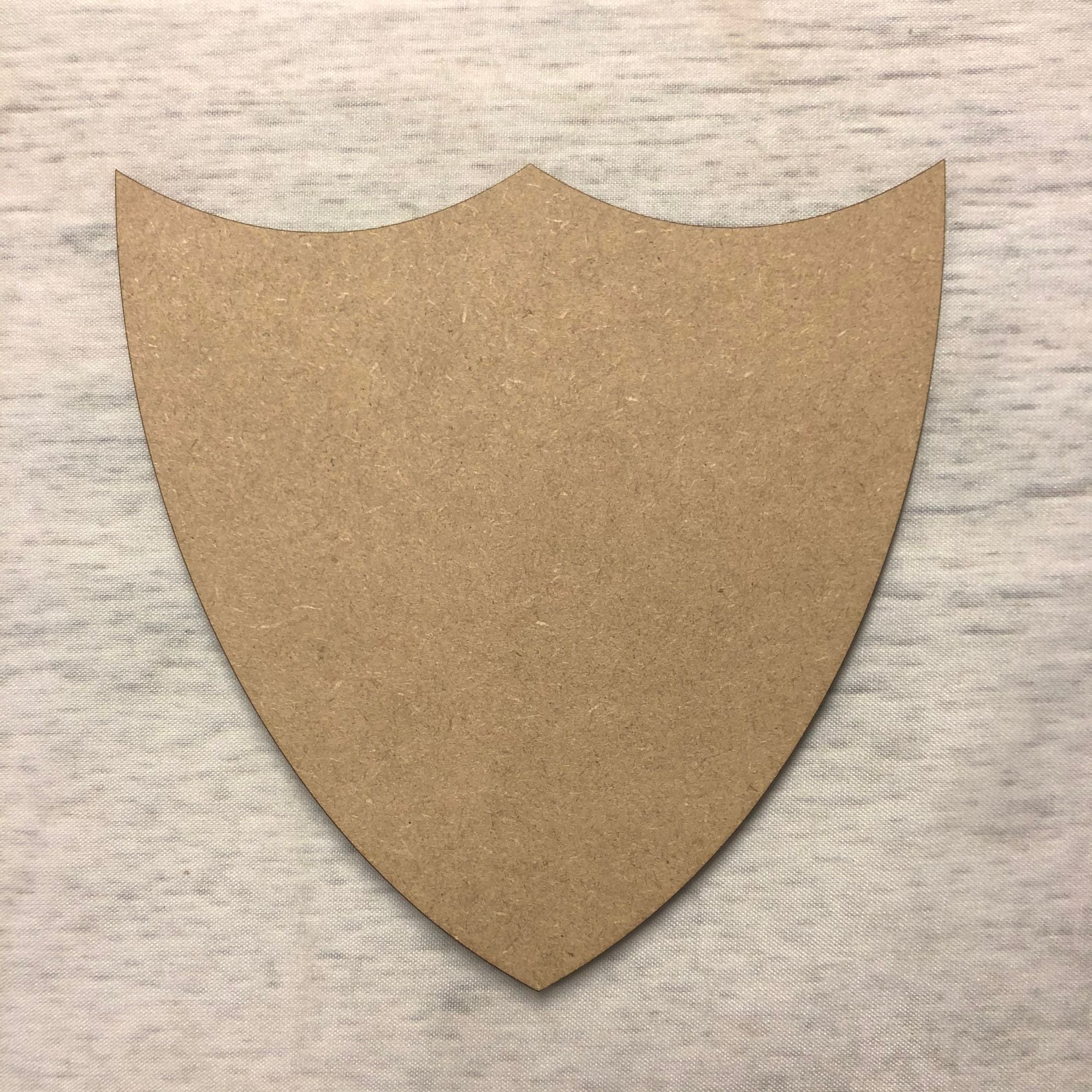 Blank name plaque - shield 1