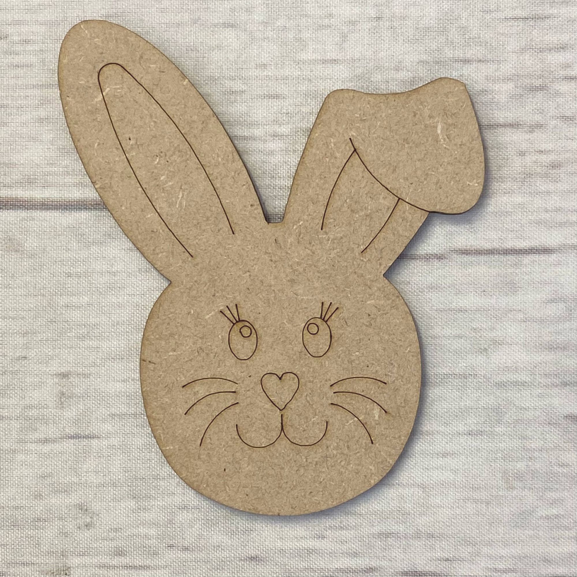 Rabbit 6 - engraved (Face)