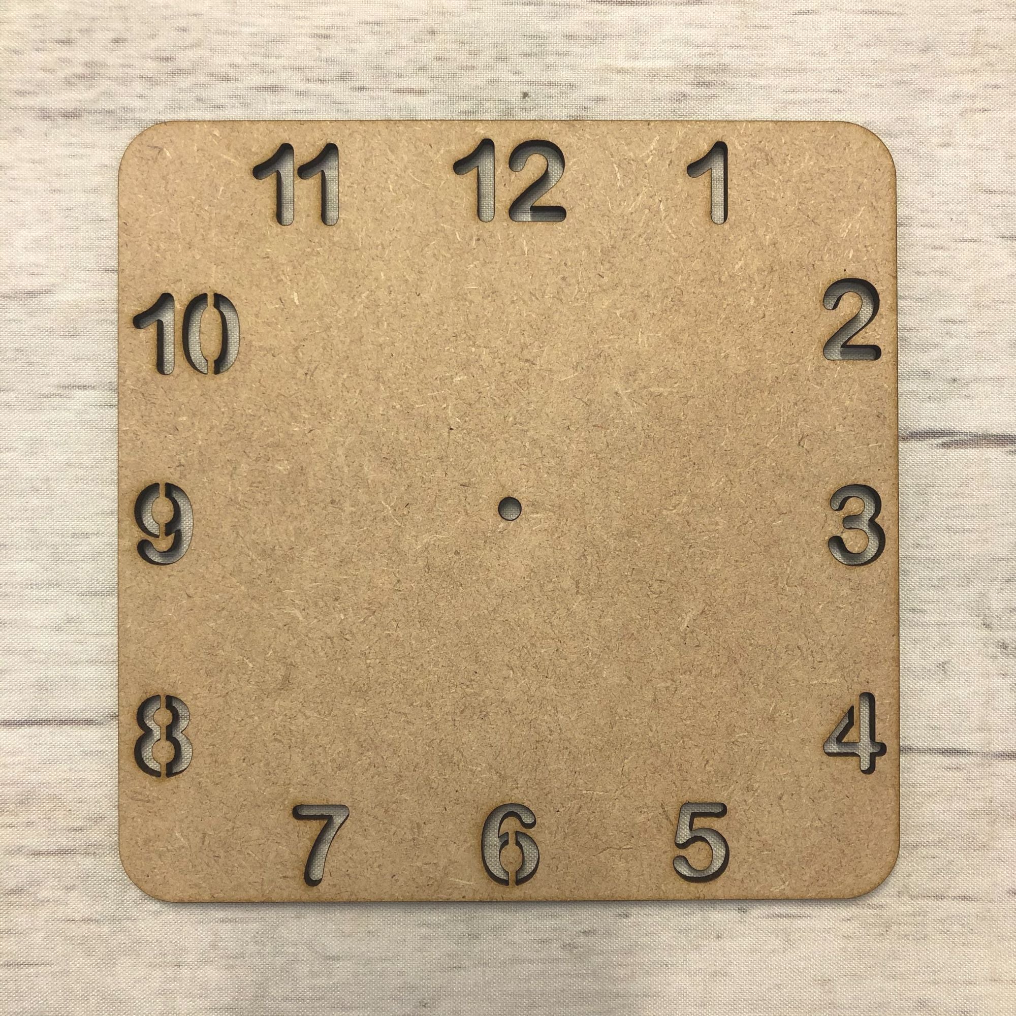 Base MDF - Square Clock