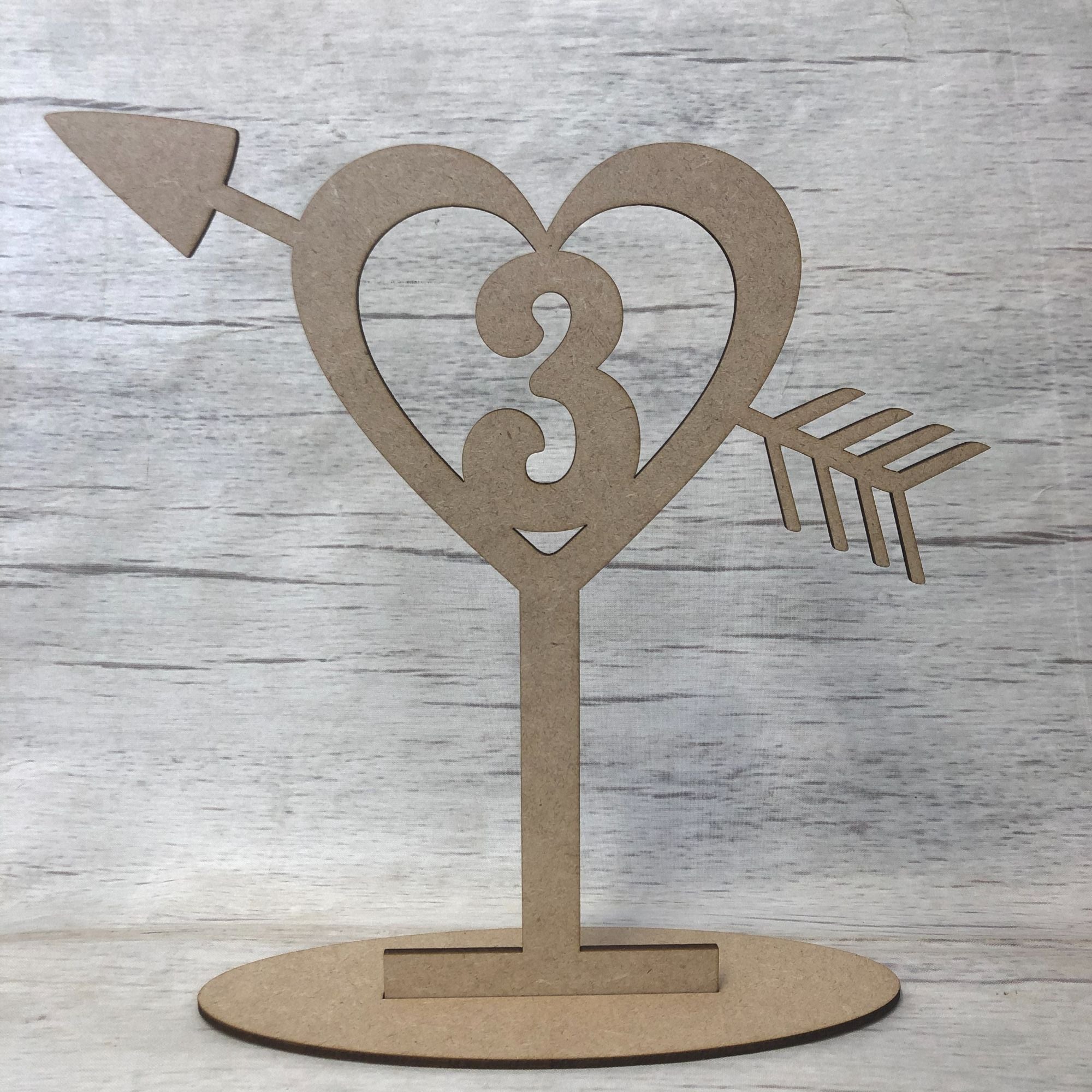 Base MDF - Table Number - personalised