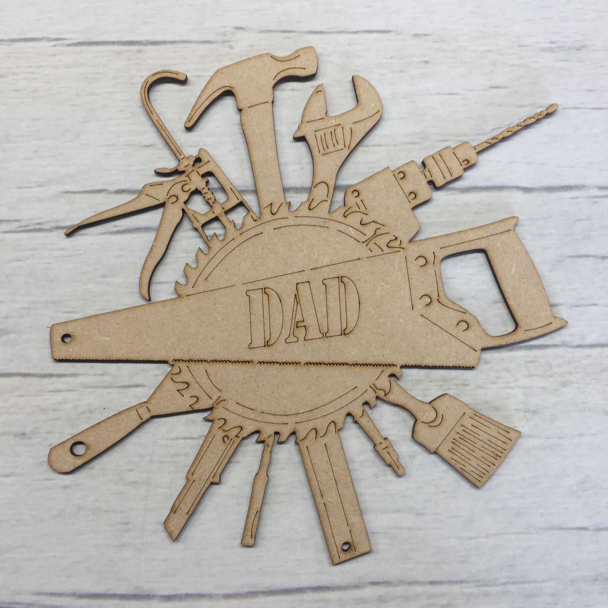 Base MDF - Father's day hanging plaque 3 - engraved