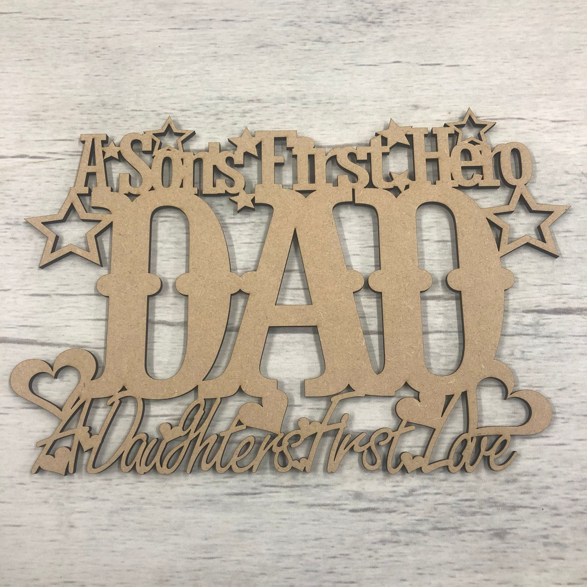 Base MDF - Father's day hanging plaque 2