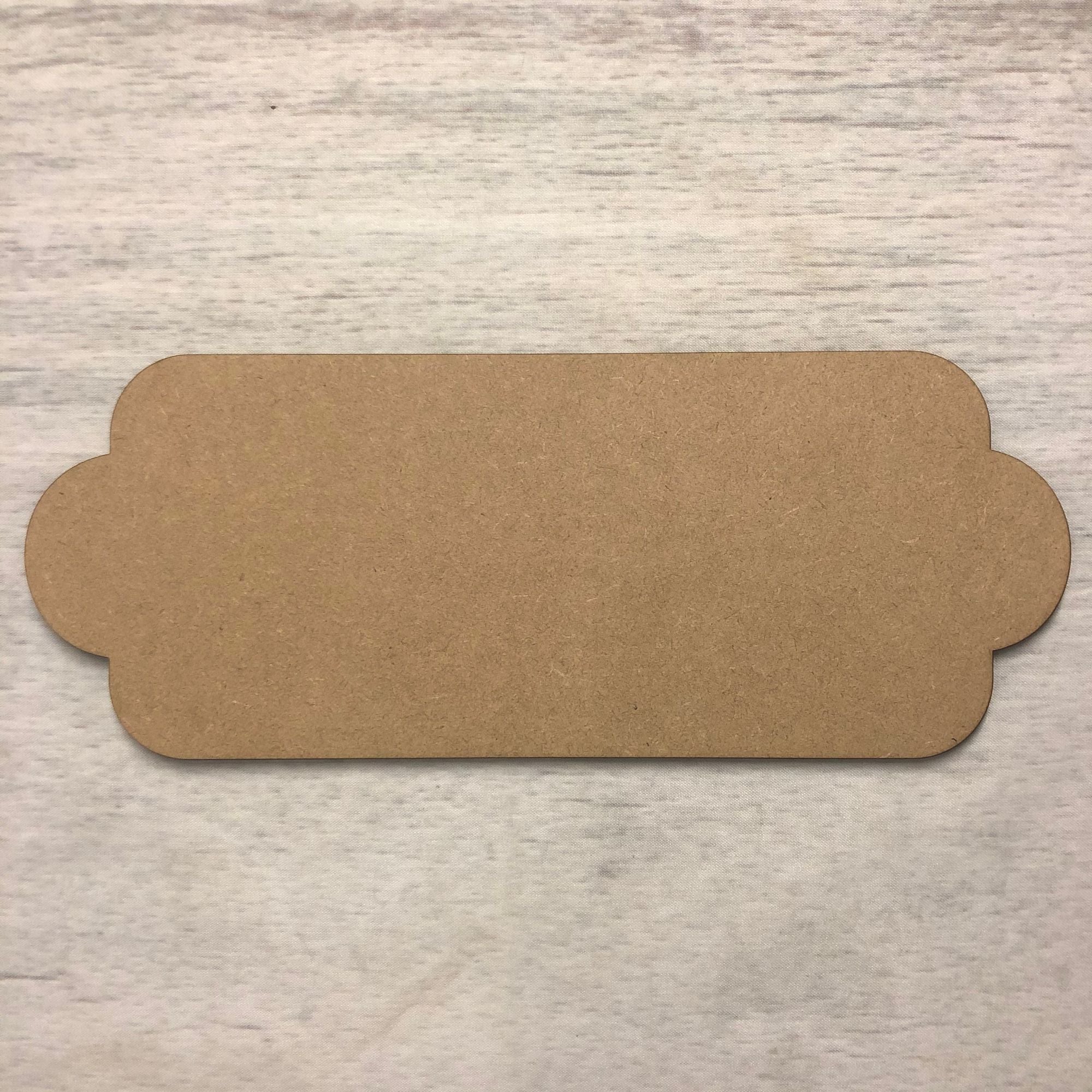 Blank name plaque - Station shaped