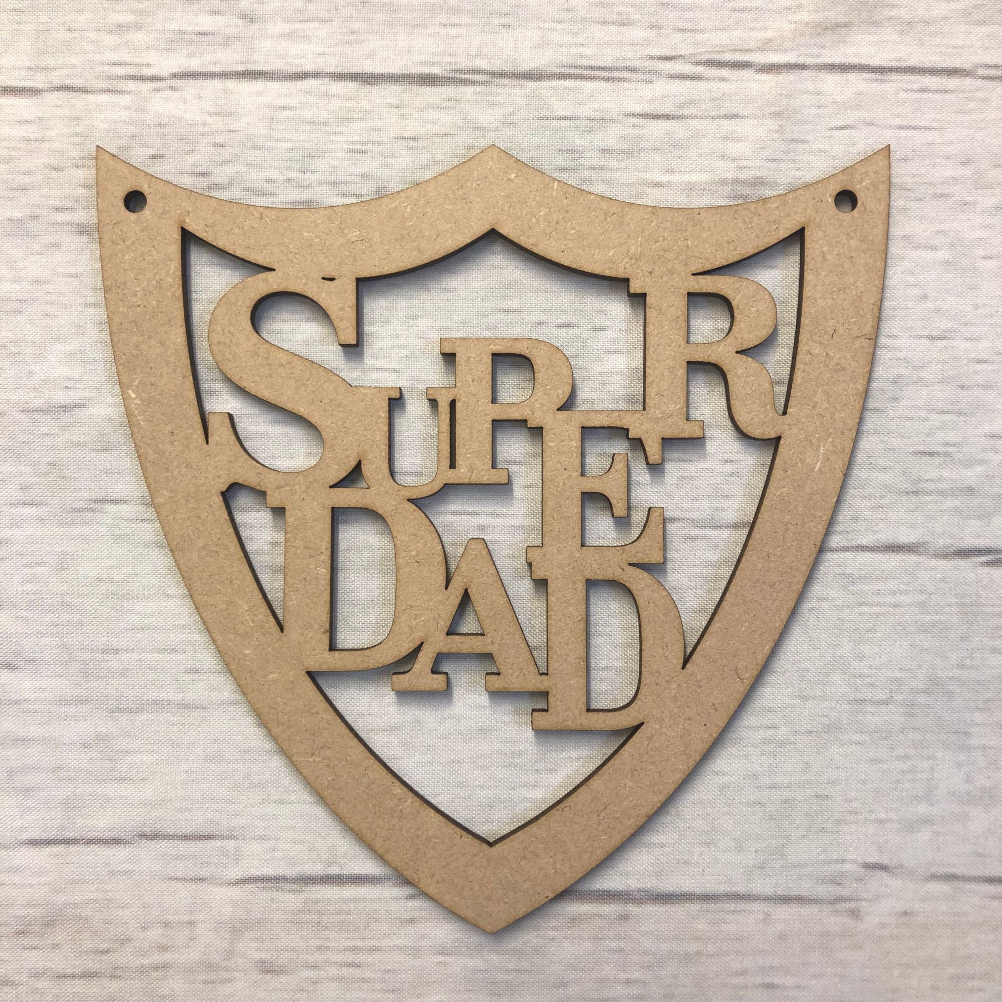 Base MDF - Super Dad hanging shield