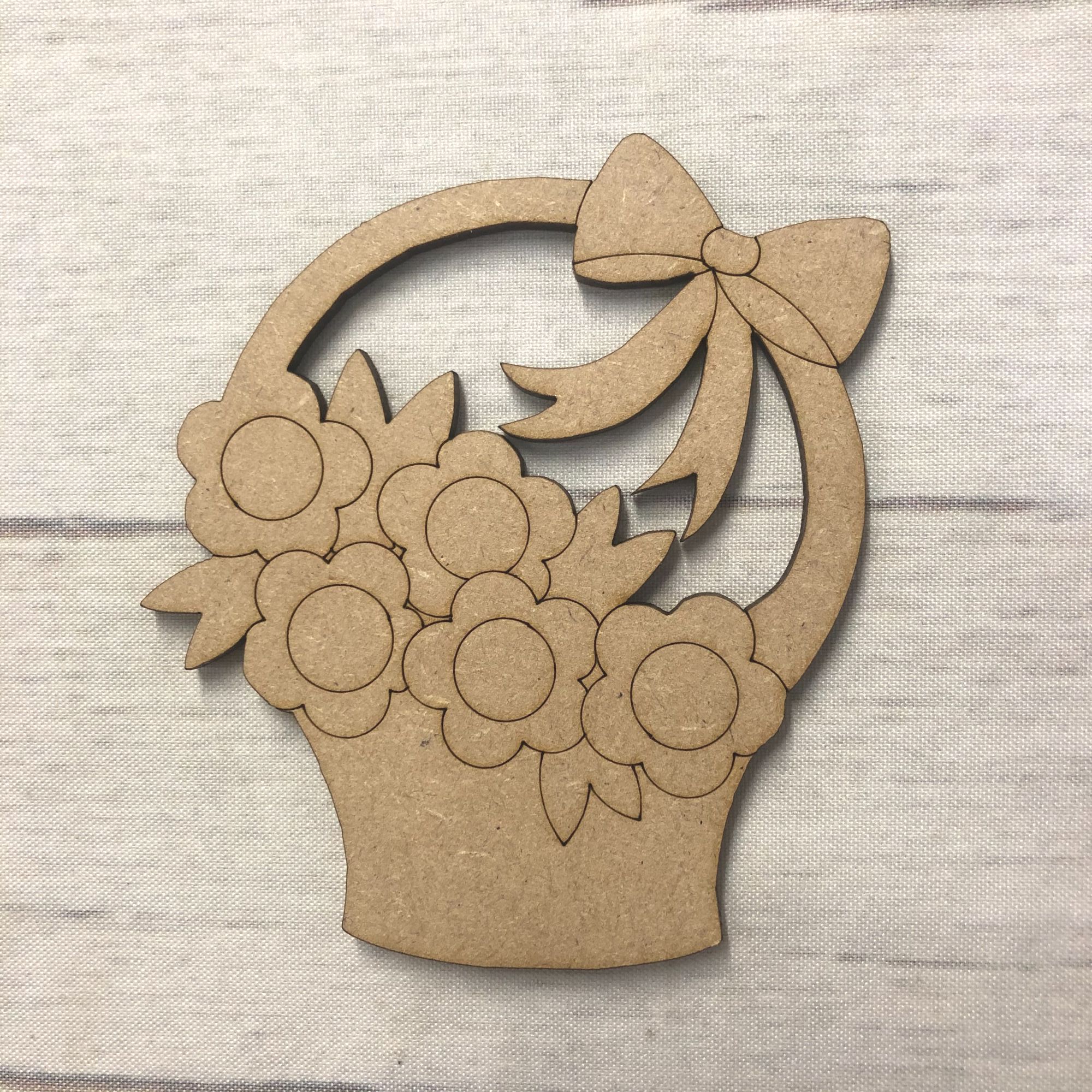 Flower Basket - engraved