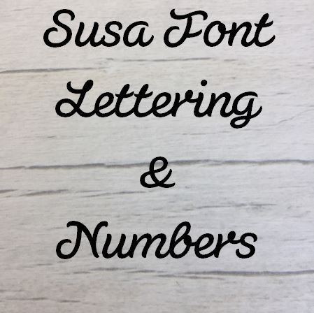 Base MDF - Susa font Letters words and names