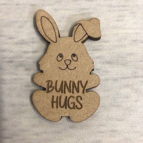 Base MDF - Pocket Bunny Hug - Engraved