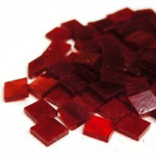 Mini Stained Glass tiles - Clear Scarlet MT07 - 250g