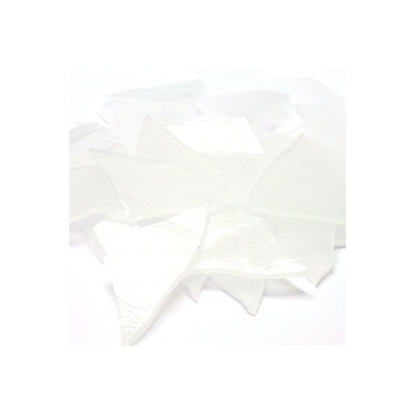 Effetre Glass - Seta White (half transparent) - Sheet