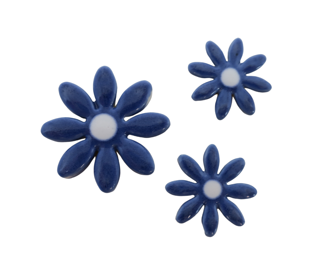 Handmade Shapes - Blue Daisies: Pack of 3