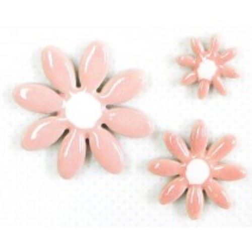 Handmade Shapes - Pink Daisies: Pack of 3
