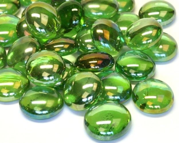 Glass Nuggets - Green Diamond