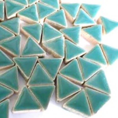 Ceramic Triangles - Pthalo Green