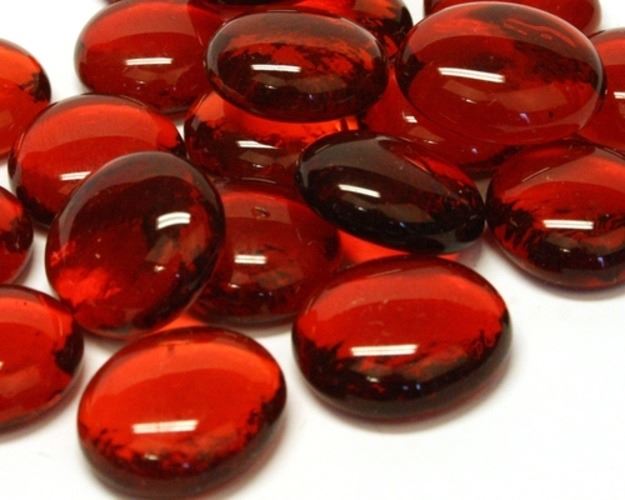 Glass Nuggets - Red Crystal