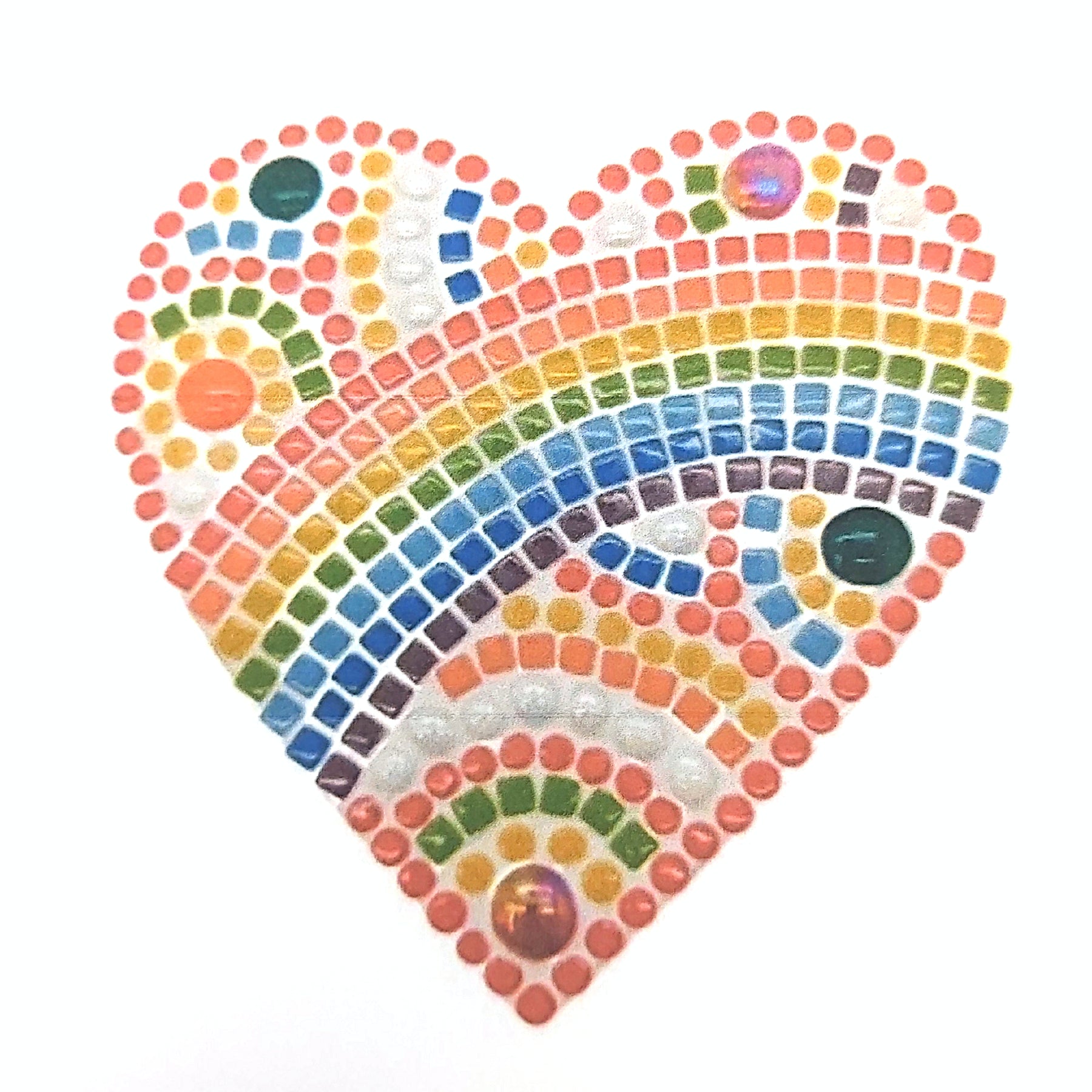Kit - 20cm Rainbow Heart