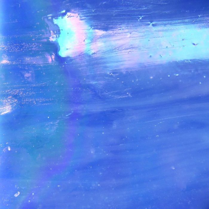 Chinese Glass - MY09 Marbled Blue - 1/4 Sheet