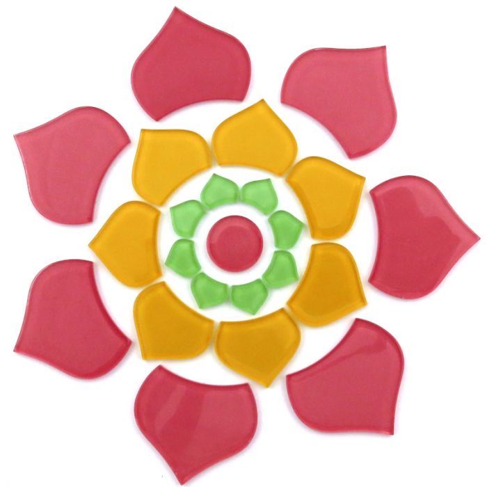 Mandala - Medium Fishscale - Summer Rose