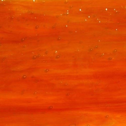 Chinese Glass - MT06 Streaky Orange - Mini Piece