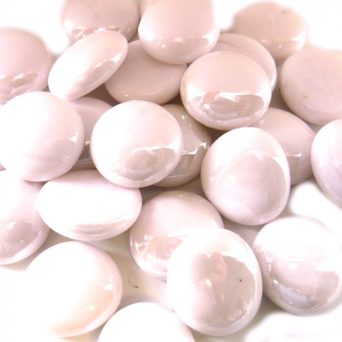 Glass Nuggets - Pastel Pink Marble