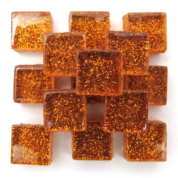 10mm Glitter Loose - Burnt Orange