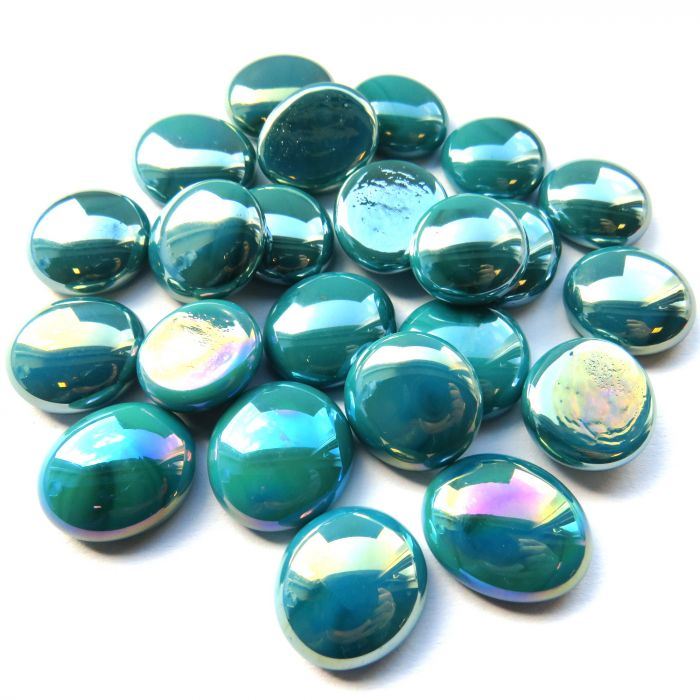 Glass Nuggets - Teal Opalescent