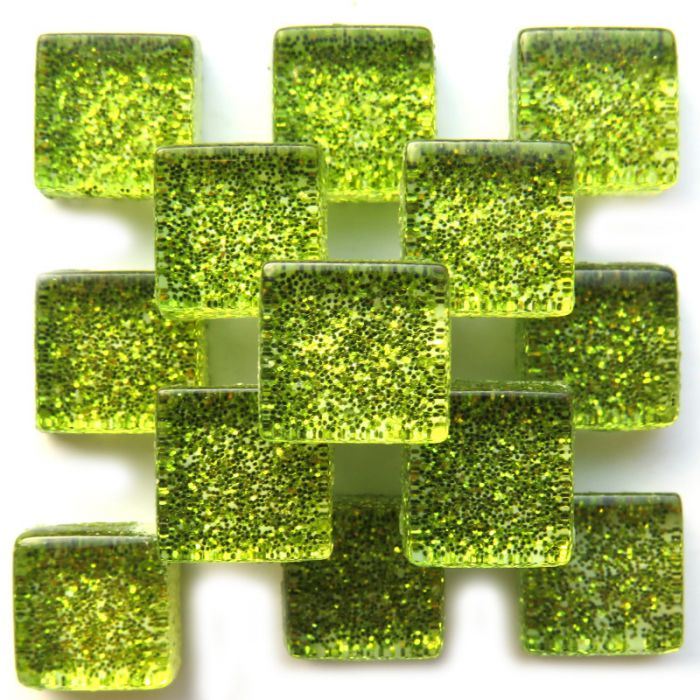 10mm Glitter Loose - Sour Lime