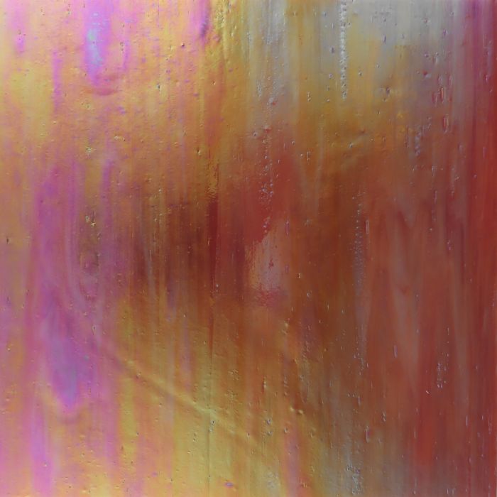 Chinese Glass - YZR304 Coral Pearlescent - 1/4 Sheet