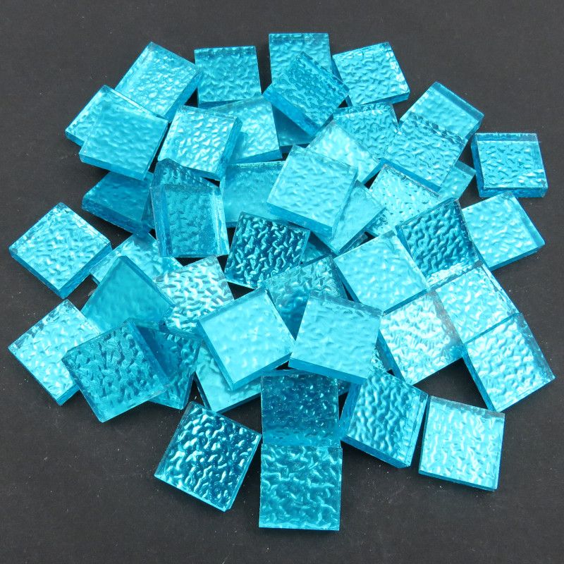 Mirror Tiles - 15mm Turquoise Texture