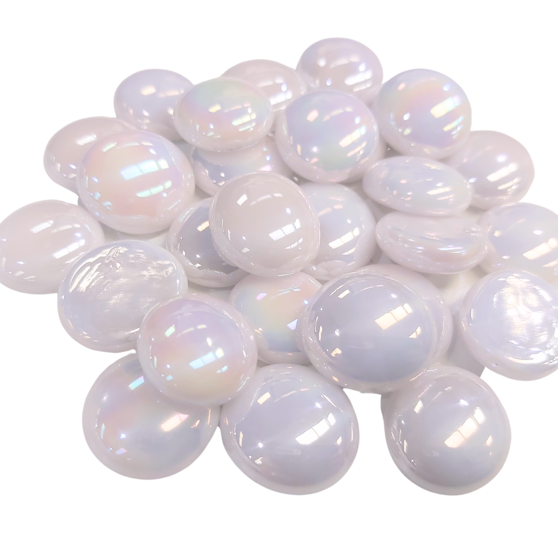 Glass Nuggets - Pastel Pink Opalescent