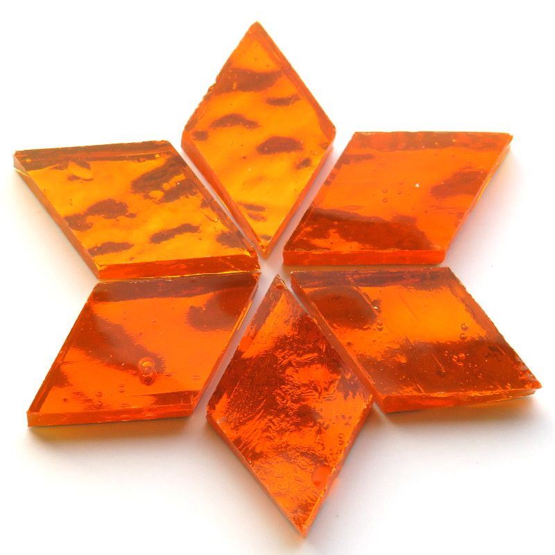 AR23 Glass Diamonds - Orange Wavy