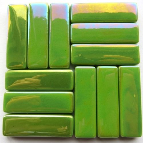 Rectangles Loose Iridised - 011P New Green - *DISCONTINUED*
