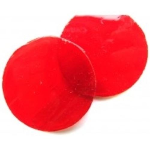 Large Tiffany Circles - Crimson - Set of 2