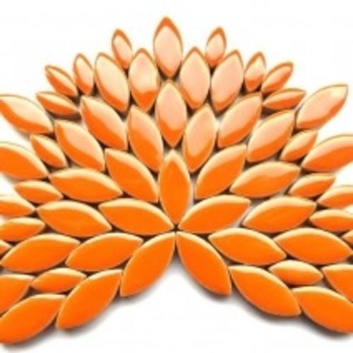 Ceramic Petals - Orange H6