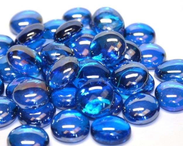 Glass Nuggets - Turquoise Diamond