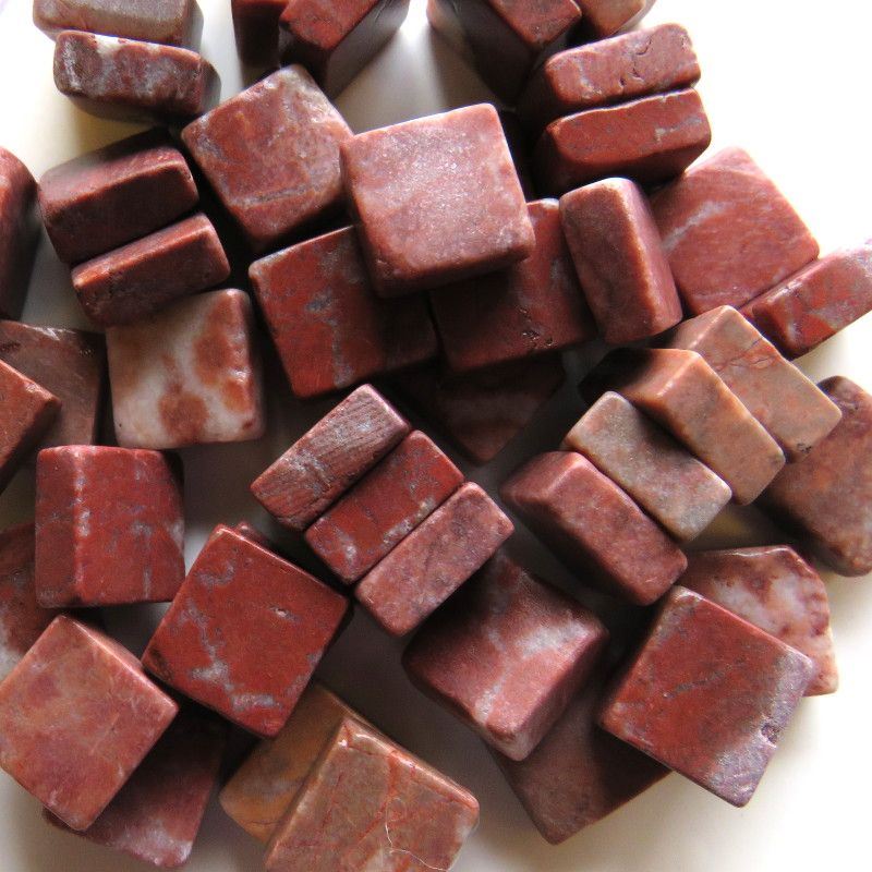 Marble 10x10x4mm - Beauty Red - DISCONTINUED