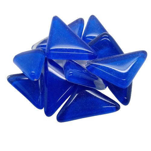 Soft Glass Puzzles Triangles - Bright Blue - 250g