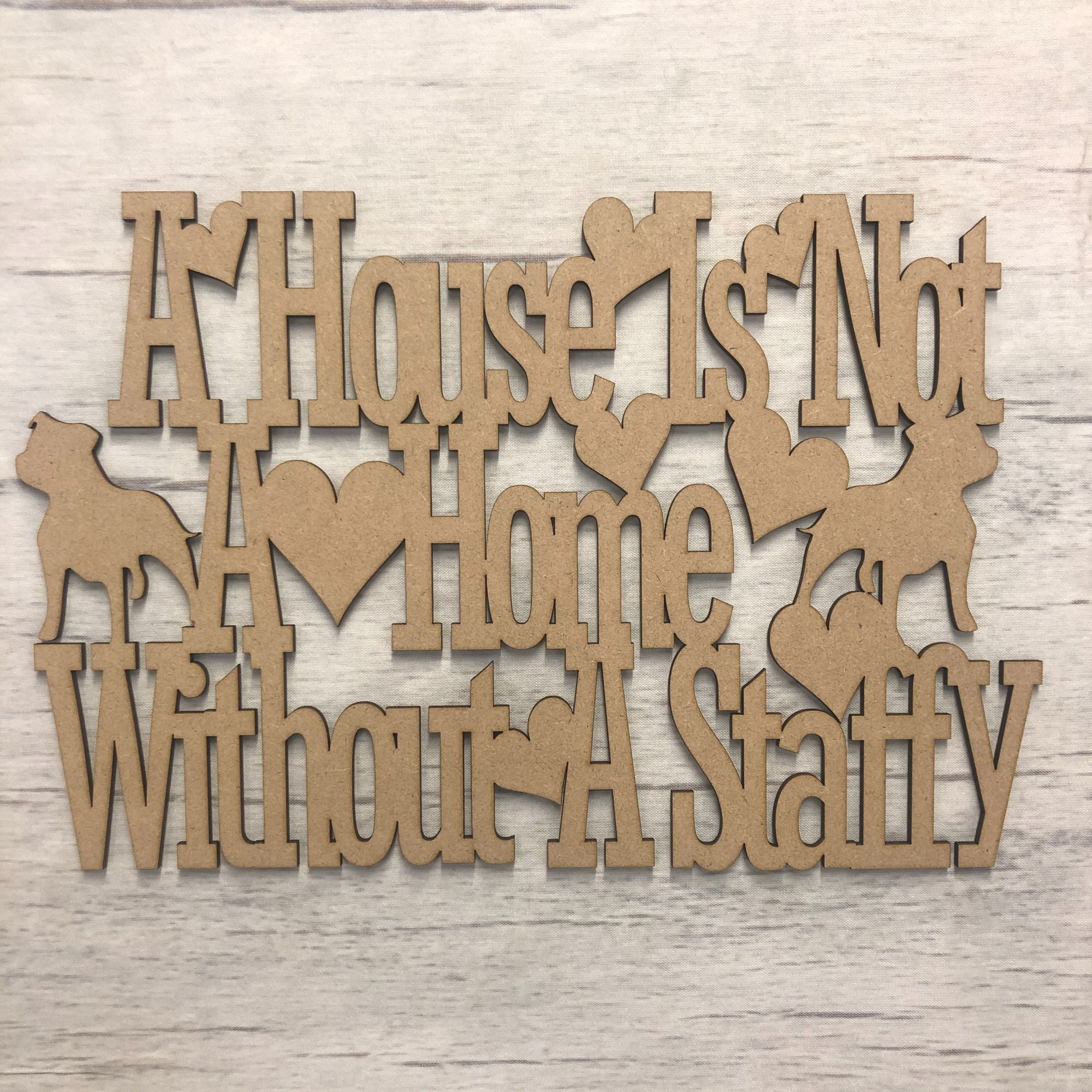 Base MDF - Doggy wall plaque - customised