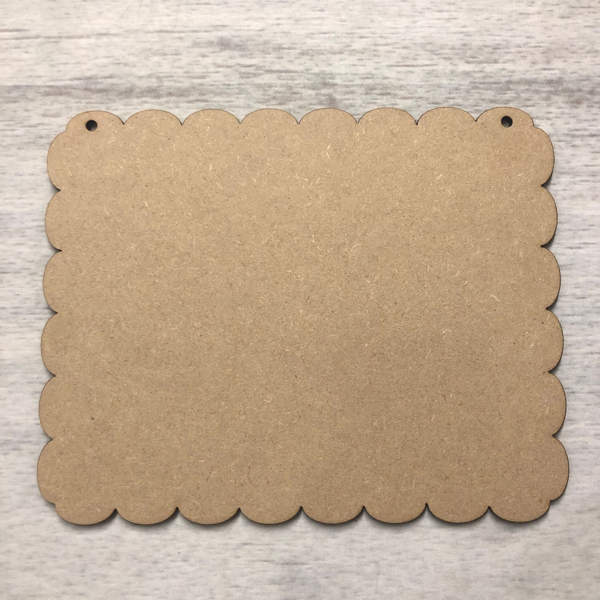 Blank name plaque - fancy finish rectangle