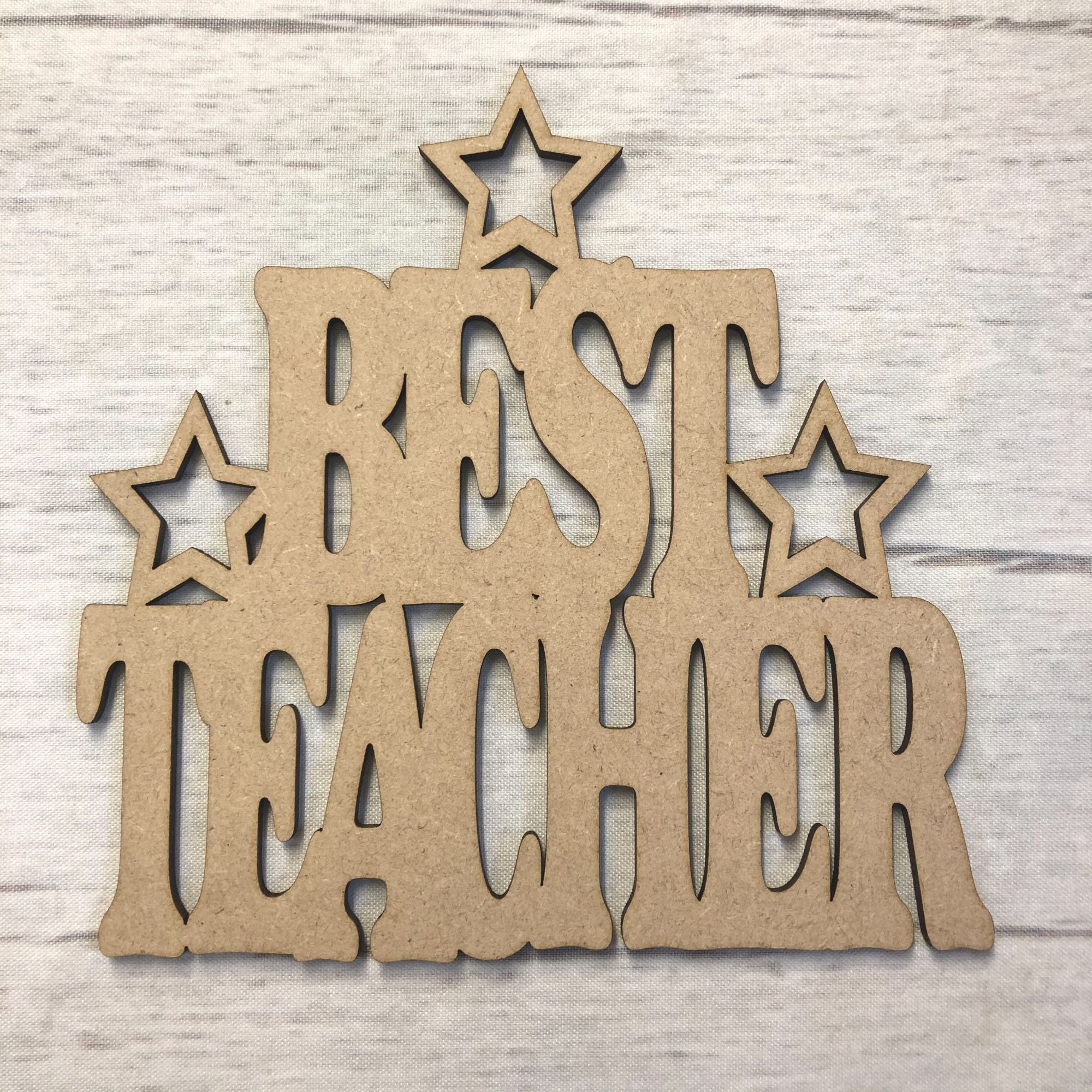 Base MDF - Best Teacher Plaque 1