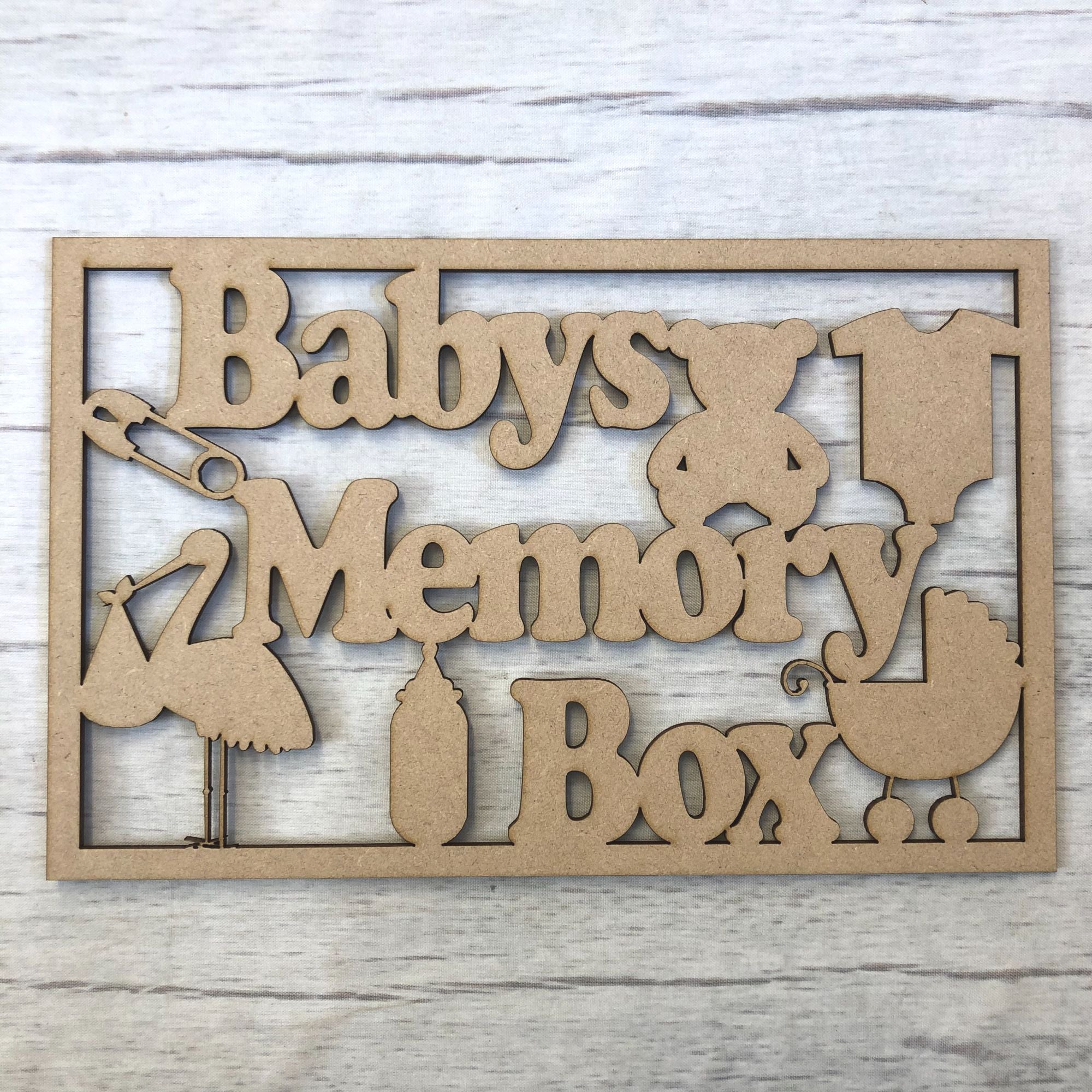 Base MDF - Box topper - Baby Memory Box
