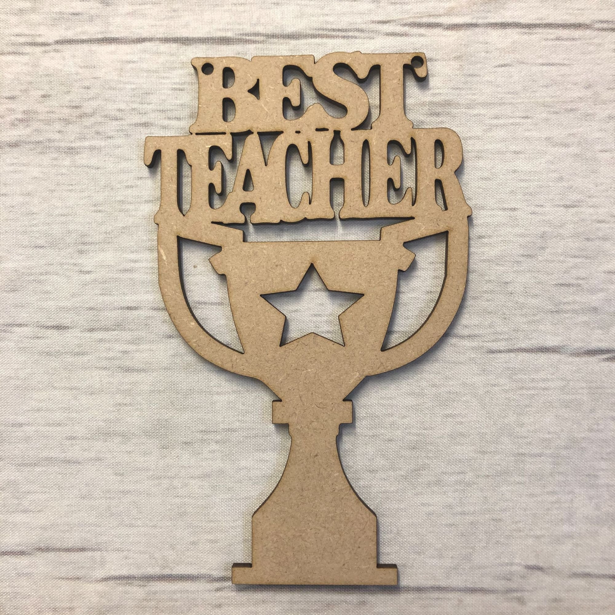 Base MDF - Best Teacher Trophy