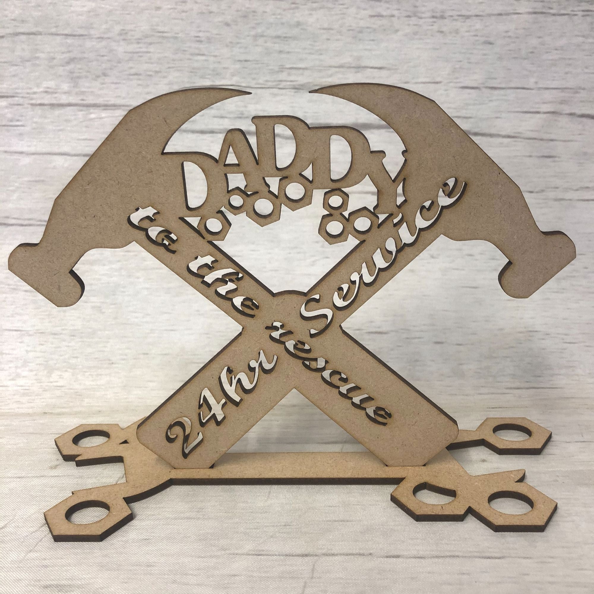Base MDF - Daddy to the rescue Hammer