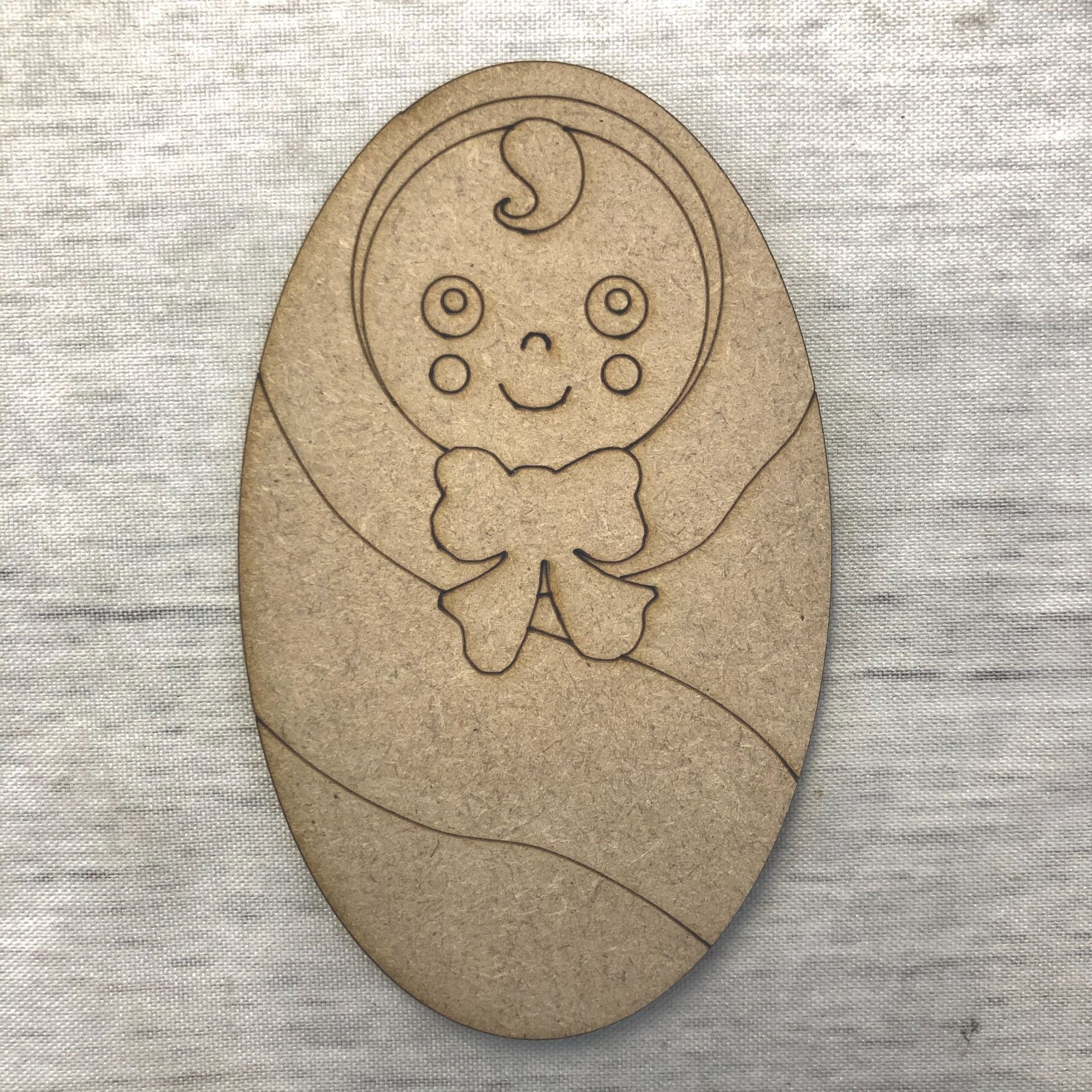 Wrapped Baby - engraved