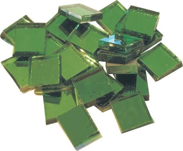 Mirror Tiles - 10mm Green