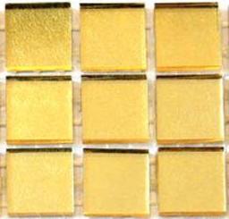 24ct Gold - Gold Flat 15mm: 1 tile - Piece