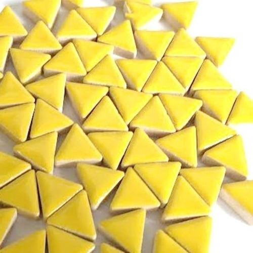 Ceramic Triangles - Citrus Yellow