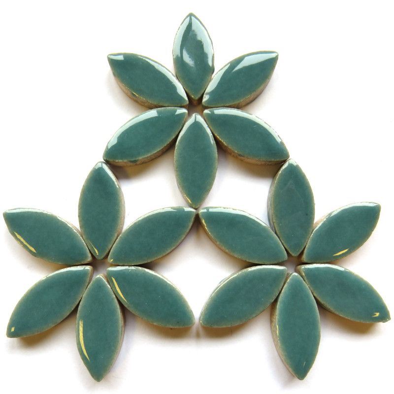 25mm Ceramic Petal - Pthalo Green